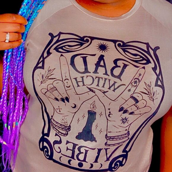 "Bad Witch Vibes" Graphic T-Shirt - Picture 3 of 3